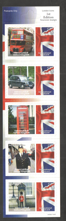 (image for) UK0003 London Icons Universal Mail Stamps Dated: 10/08